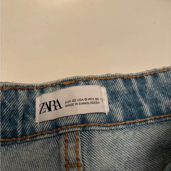 Zara Light Blue High Rise Women's Jeans - Picture 4 of 7